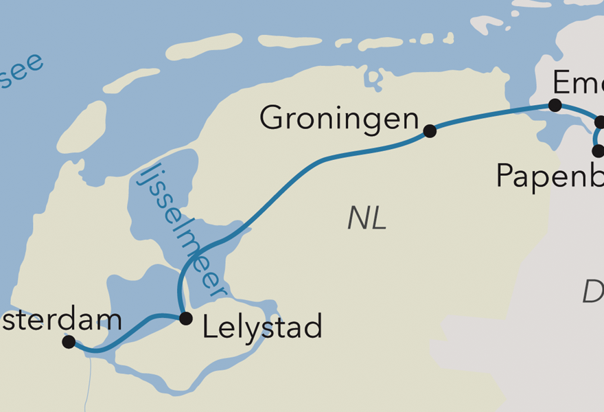 Flusskreuzfahrt - Amsterdam und Ostfriesland