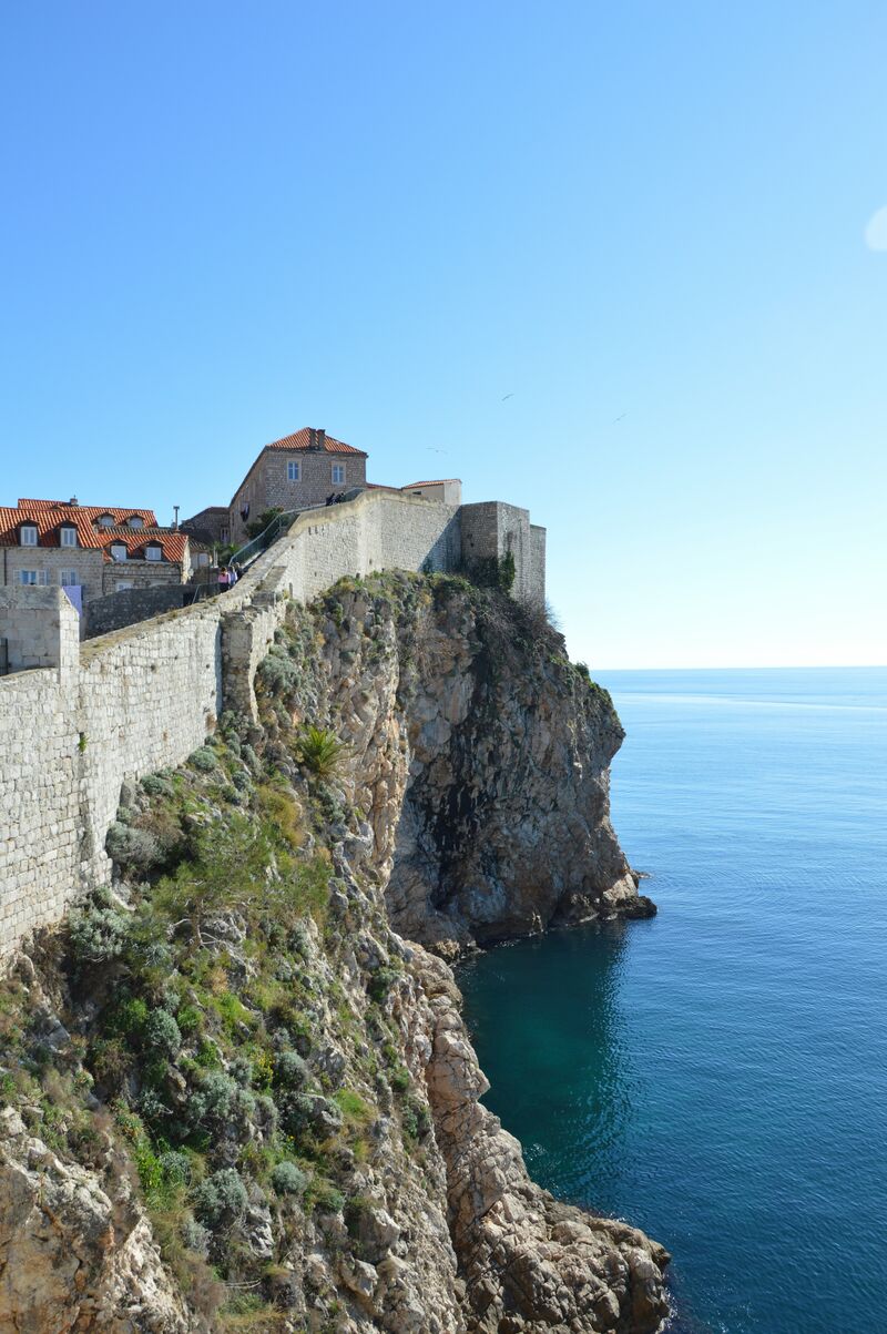 Stadtmauern von Dubrovnik an der kroatischen Adria