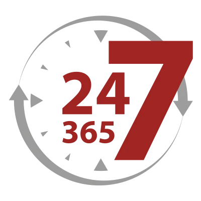 24/7-Erreichbarkeit