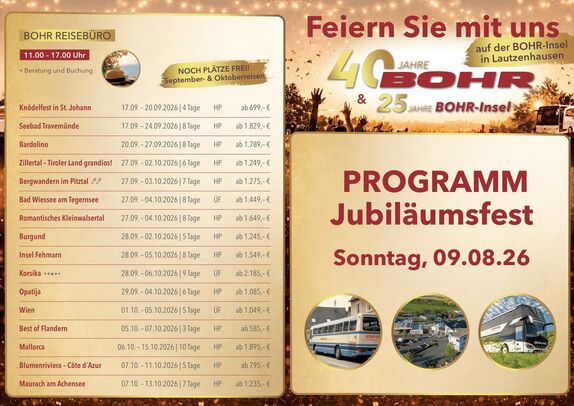 Busreisen & Busvermietung mit Bohr